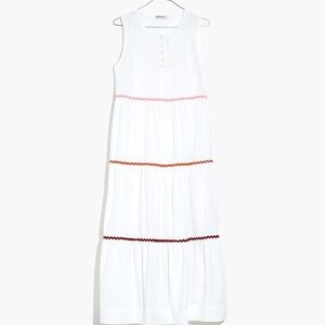 Madewell Rickrack Cattail Tiered Dress